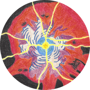 Clearing the Realm, colored pencil drawing by Darren Olsen at The Draw