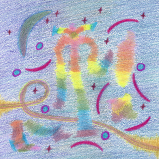 Jubilant Nights Under the Moon, colored pencil drawing by Darren Olsen at The Draw