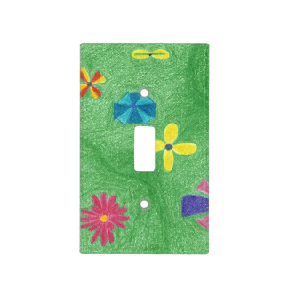Flowers on Grassy Hills Single Toggle Cover, product at The Draw on Zazzle