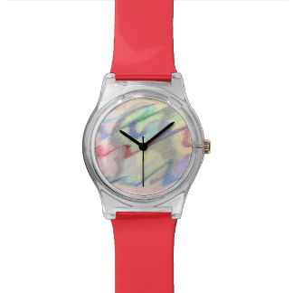 By the Seaside Colorfully Abstract May28th Watch, product at The Draw on Zazzle