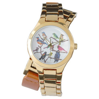The Gathering Colorful Songbirds Watch, product at The Draw on Zazzle