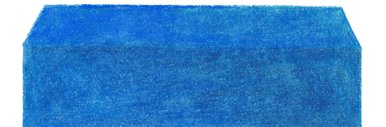 Blue Table, colored pencil drawing by Darren Olsen at The Draw