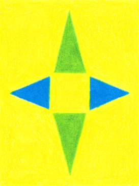 Kente 1, colored pencil drawing by Darren Olsen at The Draw