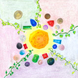 World Within, colored pencil drawing by Darren Olsen at The Draw