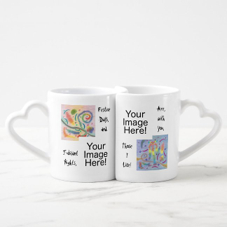 Festive Days Jubilant Nights With You Lovers' Mugs, product at The Draw on Zazzle