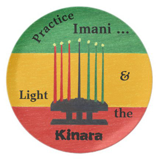 Kwanzaa Creations Imani Melamine Plate, product at The Draw on Zazzle
