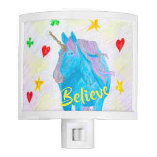 Self-Made Unicorn Inspirational Nightlight, product at The Draw on Zazzle