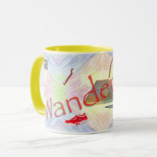 "Wanderings" Branded Mug, product at The Draw on Zazzle